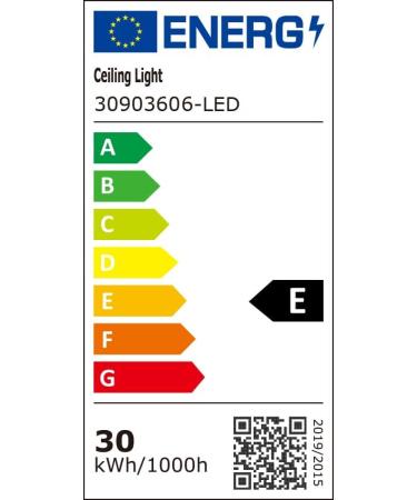 Seamoon Dimmable LED Ceiling Light 30W 3375LM | Modern 3-Light Lamp with Remote/App Control | Perfect for Living Room & Children's Room | 3000K-6500K Adjustable | 50cm - Buy Online on GoSupps.com