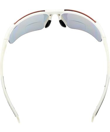 Eyekepper TR90 Unbreakable Bifocal Sports Sunglasses 2.25x - White/Grey Lens - Buy Online on GoSupps.com