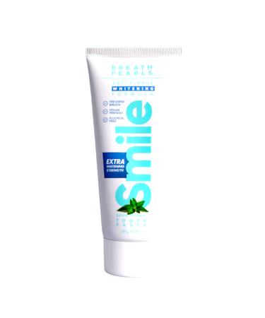 Smile Fresh Breath Natural Fluoride Free Spearmint Whitening Toothpaste Vegan Friendly Extra Strength SLS and Paraben Free