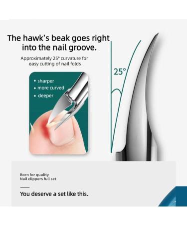 6-piece pedicure set for ingrown toenails ingrown long toenail treatment and thick nail clippers toenail corrector black set boxed set for inward growth of thick and hard toenail nails large toena - Buy Online on GoSupps.com