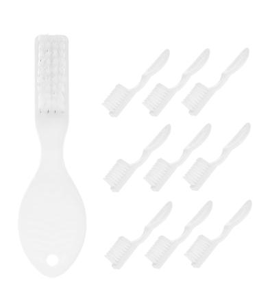 Solustrie 10st tooth cleaning brushs daily toothbrush portable toothbrush toothbrushes for mouth cleaning mini toothbrush hand toothbrush white nylon soft place household travel