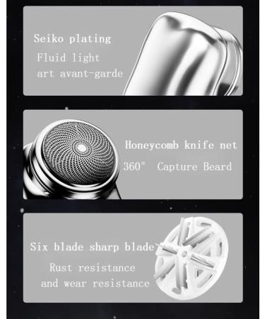 WZDYN 2023 New Upgrade Powerful Storm Shaver for Men | Powerful Storm Shaver | Mini Shave Pocket Size Portable Electric Shaver | Rechargeable USB Electric Shaver | Mini-Shaver Portable Electric Shaver (Silver) - Buy Online on GoSupps.com
