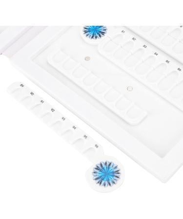 Nail Polish Display Book Materials Safety and Environmental Protection Color Card for Home Manicure Store Beauty Salon Salon Shop(White) - Buy Online on GoSupps.com