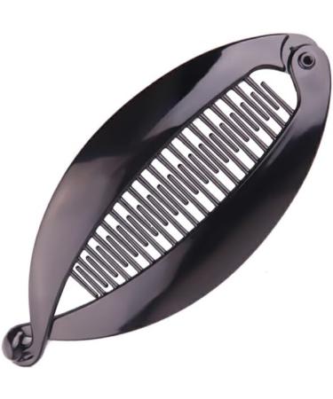 CLSSLVVBN Handmade Hair Clip - Versatile And Trendy Hair Accessory For All Occasions Lacquered Fish Clip Large Bottom Clip Bright black small size-9.5cm - Buy Online on GoSupps.com