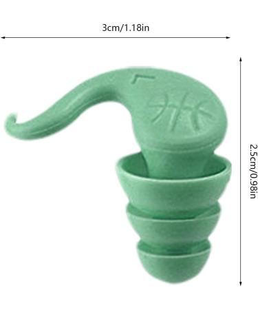 Ear Plugs for Noise Reduction | Horn-Shaped Waterproof Silicone Earplugs - Ergonomic Multifunctional Ear Plugs Portable Ear Plugs for Men & Women Green - Buy Online on GoSupps.com