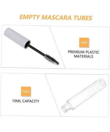 SOESFOUFU 11pcs Eyelash Tube Clear Eyelash Wand Tube Tubes Vials Mascara Bottle Mascara Tube White Plastic - Buy Online on GoSupps.com