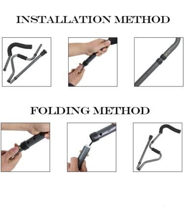 Adult Folding Crutches for Travel Ergonomic Underarm Crutches Adjustable Lightweight Aluminum Crutches (1 Pair) Anniversary Lucky Star - Buy Online on GoSupps.com