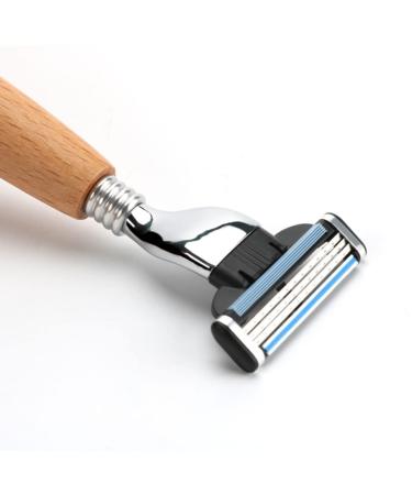 Premium Double Edge Security Razors with Wooden Handle | Portable & Reusable Shaving Tools for Men & Women - Shop Now! - Buy Online on GoSupps.com