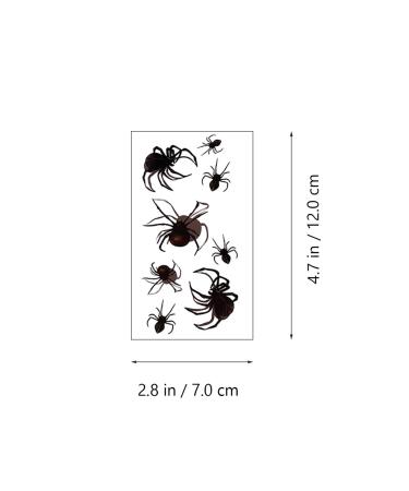 Beiling Spider Web Temporary Tattoos - 10 Sheets Black Cobweb Fake Tattoos for Kids & Adults - Cosplay & Party Body Art - Buy Online on GoSupps.com