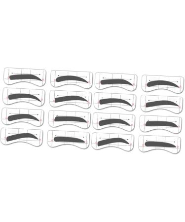 MAGICLULU 64 Pairs 8 Eyebrow Card Eyebrow Stencils Eyebrow Stickers Eyebrow Makeup Tools Conjoined Card mediumx2pcs As Shownx2pcs - Buy Online on GoSupps.com