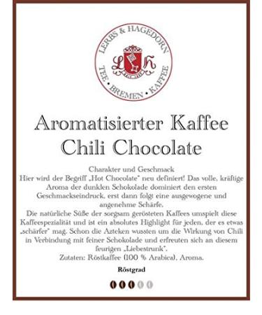 Lerbs & Hagedorn Chili Chocolate Coffee 1 kg