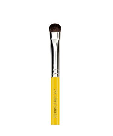 Bdellium Tools Studio Series 758 Large Smudge Brush - Professional Makeup Brush for Lash Line Smudging - 100% Natural Fibers - Yellow (1pc - Buy Online on GoSupps.com