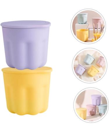 Housoutil 2 Sets Pp Washing Bowl Silicone Makeup Mat Silicone Brush Cleaning Pad Brush Cleaner Kit Makeup Tool Cleaner Beauty Brush Scrubber Bowl Beauty Tools Silica Gel Portable Washer 8.5x8CM As Shown - Buy Online on GoSupps.com