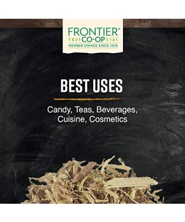 Frontier Co-op Organic Licorice Root C/S - 1 lb. Bulk Bag | Kosher & Certified | Glycyrrhiza Species - Buy Online on GoSupps.com