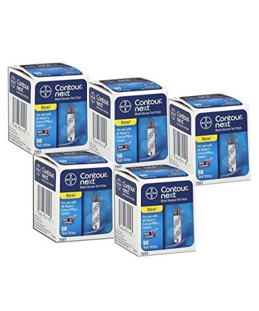 Bayer Contour NEXT test strips sensors 5x50 expiry date 02.2021