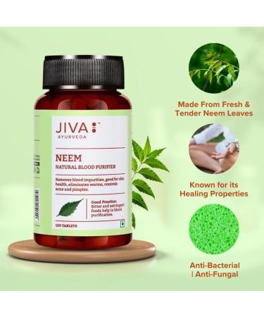 Neem Tablet | 100% Ayurvedic Formulation Purifies Blood Treats Urinary Disorders | Pacifies Pitta and Kapha Doshas | Promotes Healthy Skin - 120 Tablets (Pack of 2) - Buy Online on GoSupps.com