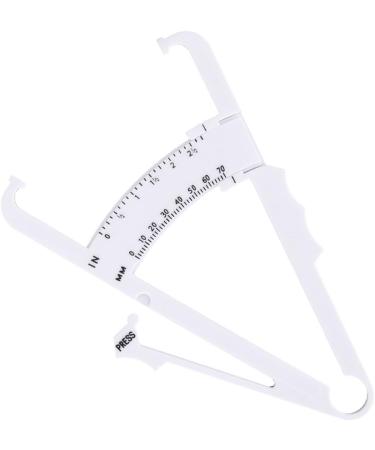 Mag Ideal Body Fat Calipers - Accurate Body Fat Test & Skin Fold Measurement Device for Weight Loss & Fitness - White - Buy Online on GoSupps.com