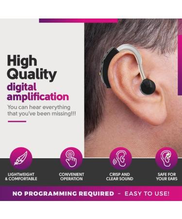 Set of 2 Digital Devices with Noise Reducing Feature for Adults, Seniors & Women - Black - Buy Online on GoSupps.com