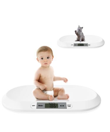 Meilen Pet Scale,Multi-Function Baby Scale 20kg 3units lb/kg/ st for Baby Weight Toddler Health Infant Scale ABS Safety Material small battery