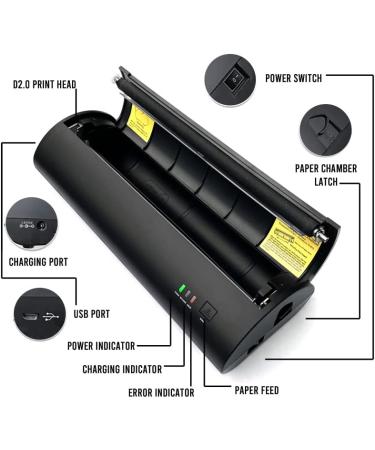 Hildbrandt Dreamweaver Portable Tattoo Stencil Printer | Wireless Bluetooth | Thermal Stencils Compatible with Apple iOS | Bundle with Stencil Stuff, Even Better Butter, Ghost Paper - 4oz - Buy Online on GoSupps.com