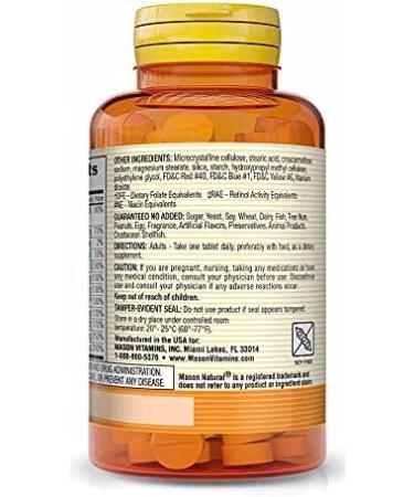 Buy Mason Natural Daily Multiple Vitamins - 365 Tablets for Optimal Health - Buy Online on GoSupps.com