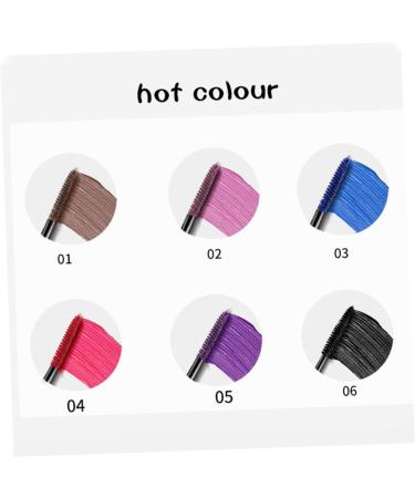 Didiseaon 6pcs Colored Mascara Makeup Tool Ultra-fine Mascara Lash Mascara Women Mascara Lady Mascara Abs - Buy Online on GoSupps.com
