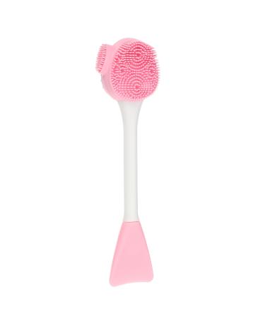 VOCOSTE Silicone Facial Cleansing Brush Multifunction Handheld Face Scrubber for Face Skincare Massage Pink White 6.10"x1.57"