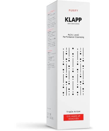 KLAPP Cosmetics Triple Action Eye MakeUp Remover 125ml - Buy Online on GoSupps.com