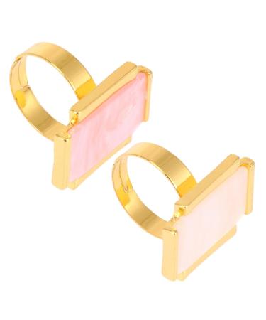 POPETPOP 2 pi ces Palette Ongles Cr ative Forme de Couronne Support pour Pinceaux et Pr sentation de Couleurs Rangement Vernis et M lange Facile pour Manucure Blanc et Rose