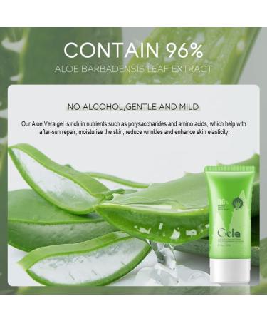 96% Aloe Vera Gel Pure Aloe Vera Gel Aloe Vera Gel For Face Organic Aloe Vera Gel Aloe Vera Face Cream for Women & Men Sunburn After Sun Soothing Cooling Moisturizing Repair - Buy Online on GoSupps.com