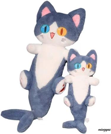 PEDEIECL Plush Shark Cat Doll - Cute Stuffed Shark Kitten Pillow Toy (Blue 80cm) - Gift for Kids & Girlfriend - Buy Online on GoSupps.com