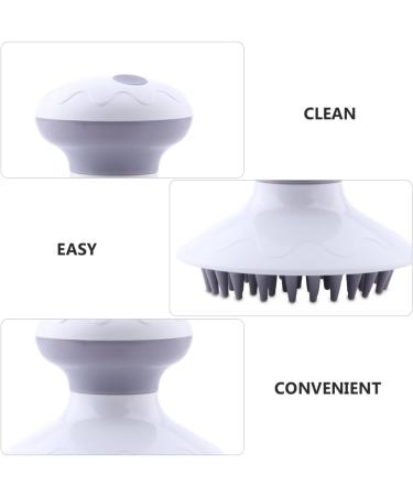 Ultechnovo Electric Shampoo Brush - Silicone Hair Washing & Scalp Massager | 2 STK White Head - Buy Online on GoSupps.com