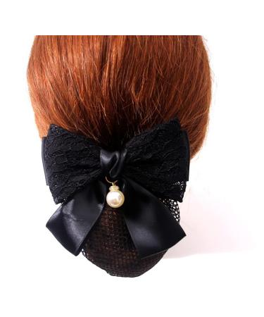 3 PCS Women Hair Clip Bowknot Snood Net Barrette Set - Red/Black/Blue - Buy Online on GoSupps.com