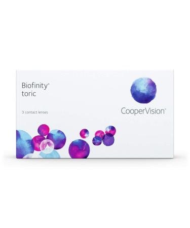 Biofinity Toric toric monthly soft lenses 3 pieces / BC 8.70 mm / DIA 14.5 / CYL -0.75 / AXIS 180 / -1.00 diopters - Buy Online on GoSupps.com