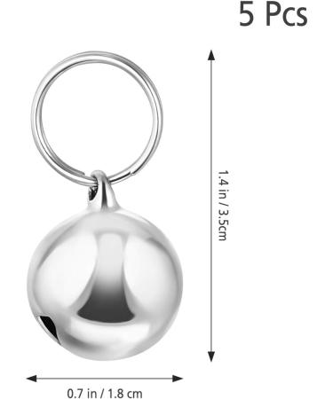 iplusmile 18mm Dog Cat Collar Bells - Pack of 5 Super Loud & Wear-Resistant Bells for Collar | Track Your Pet, Save Birds & Wildlife | Perfect Gifts for Cats and Dogs - Buy Online on GoSupps.com