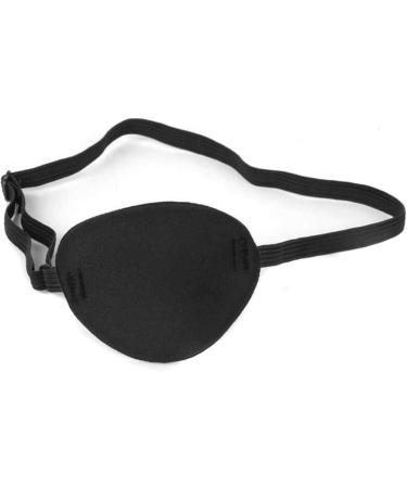 Adjustable Black Single Eyepatch for Amblyopia Correction | Concave Shape for Comfort | Adults & Kids Halloween Eye Cover - Buy Online on GoSupps.com