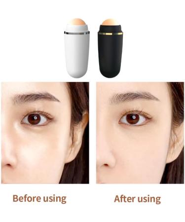 Volcanic Oil Absorbing Roller Face Oil Control Stick Facial Skin Care Tool Black Manicure tackle - Buy Online on GoSupps.com