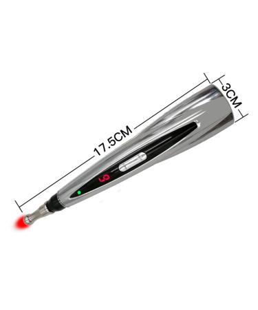 Buy Electric Acupuncture Pen - USB Rechargeable Meridian Energy Pen with 2 Massage Heads & 9 Levels for Pain Relief - Buy Online on GoSupps.com
