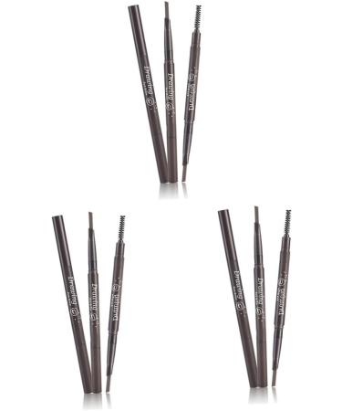 POPETPOP 3pcs 2 1 Waterproof Eyebrow Pen Coffee Eyebrow Pencil Eyebrow Pencil Brush Eyebrow Brush Refill 1 count (Pack of 1) As Shownx3pcs - Buy Online on GoSupps.com
