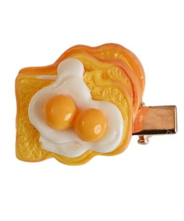 hgnxa Creative Simulation Bread Shape Hairpin for Girls Carnival Taking Photo Hair Barrettes Aesthetics Hair Accessories 2 simulated food dou