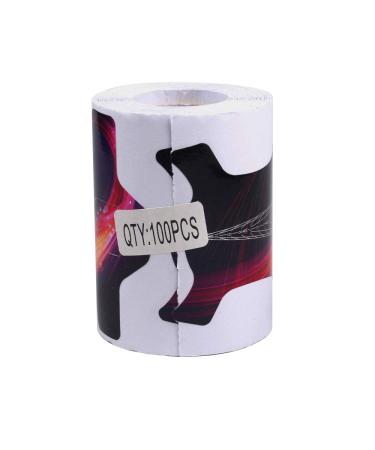 Yigo 100Pcs X-Large Nail Forms for UV Gel & Acrylic Nail Tips Extension - Red Adhesive Stickers - Buy Online on GoSupps.com