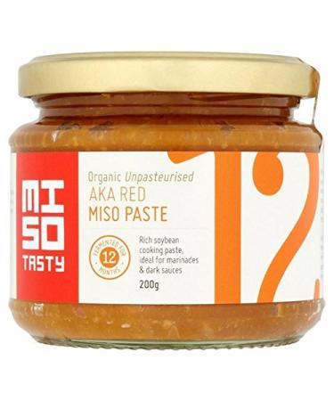 Miso Tasty Organic Red Aka Miso Cooking Paste 200g (Pack of 2)