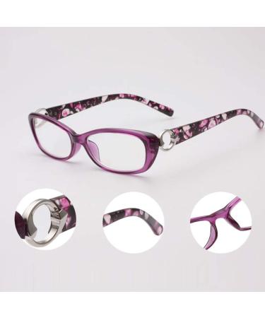 Celech Ultra-Light Elegant Full-Frame Reading Glasses for Women - Resin Diopters +1.5 +2.5 +3 +3.5 in Brown & Purple - Shop Now! - Buy Online on GoSupps.com