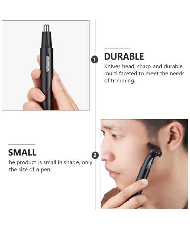 Buy 1 Set Nose Hair Trimmer & Hair Scissors - Low Noise Aluminum for Men | Global Shipping Available - Buy Online on GoSupps.com