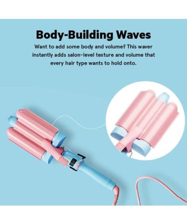 Flower Beauty Deep Jumbo 3-Barrel Waver - 1.25 Tourmaline Ceramic Curling Iron for Beach Waves - Adjustable Heat Settings for Effortless Waves - Buy Online on GoSupps.com