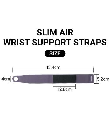 Heybody Slim Air Wrist Support Strap - Fitness Daily Comfort for Carpal Tunnel, Arthritis, and Wrist Pain - Elastic and Breathable - Gray - Buy Online on GoSupps.com