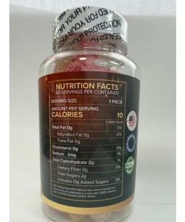 Eclipse Hemp Hemp Gummies - 36 000 MG (60 Count) - 600 MG Per Gummy Bear with Hemp Oil - Made in USA - Buy Online on GoSupps.com