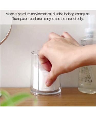 Buy Wabper Box - Transparent Cotton Pad Holder & Acrylic Desktop Accessories for Cosmetics & Earrings - Buy Online on GoSupps.com