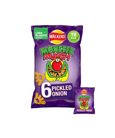 VSTAR Crisps Bags Collections Deliciously light and crispy bags (Walkers Monster Munch (6 x 20 g) 2 packs)