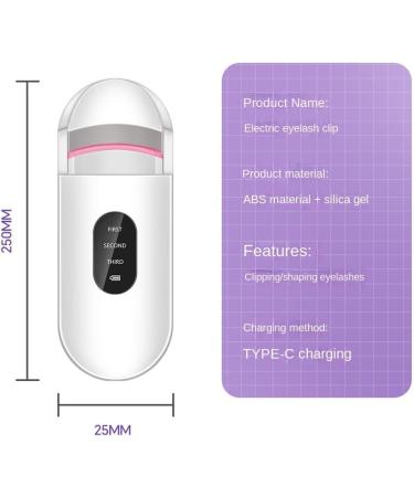 Aflytep 1 Piece Electric Heated Eyelash Curler Long-Lasting Curl Electric Eye Lash Perm Eyelashes Clip Eyelash Curler Device Makeup Tool - Buy Online on GoSupps.com